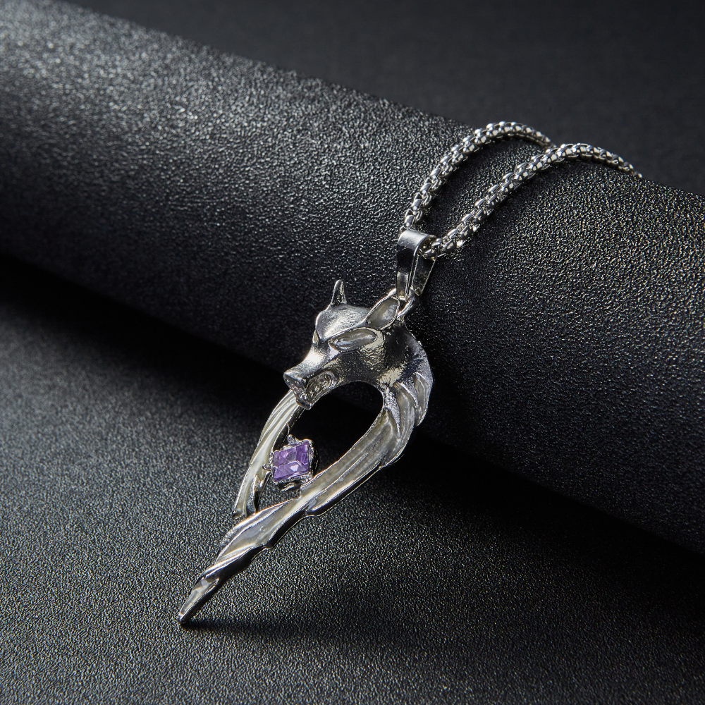 Glowing Wolf Necklace
