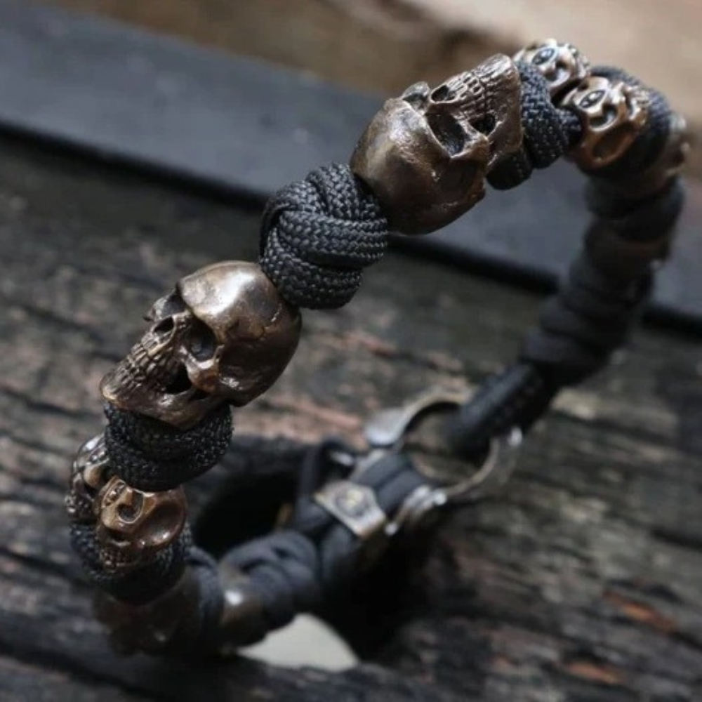 Army Skull Bracelet (Adjustable)