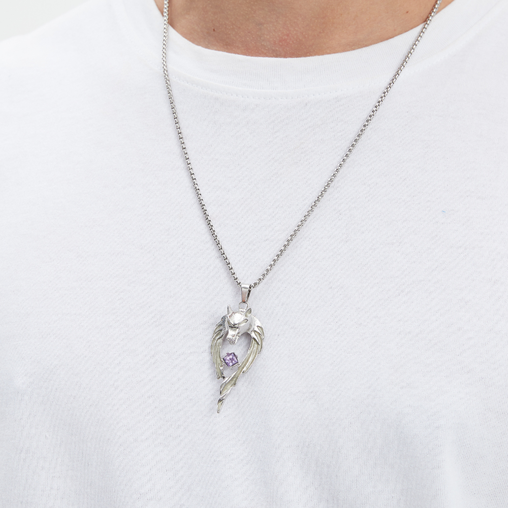 Glowing Wolf Necklace