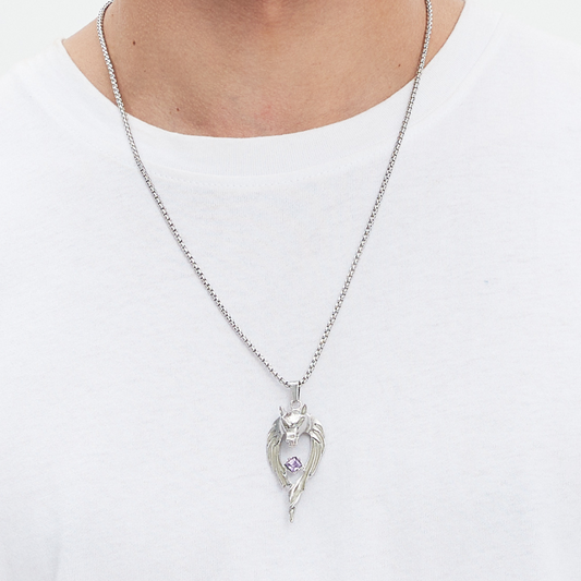 Glowing Wolf Necklace