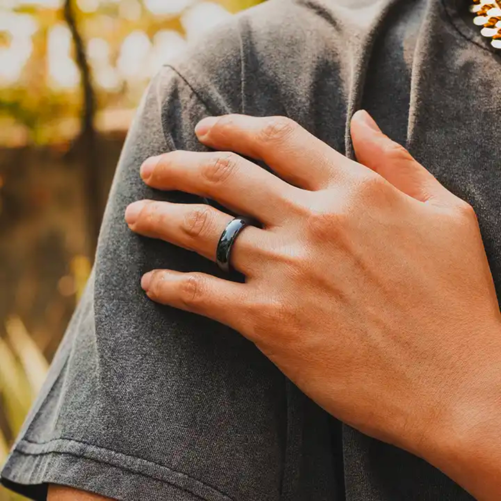 Calming Hematite Ring