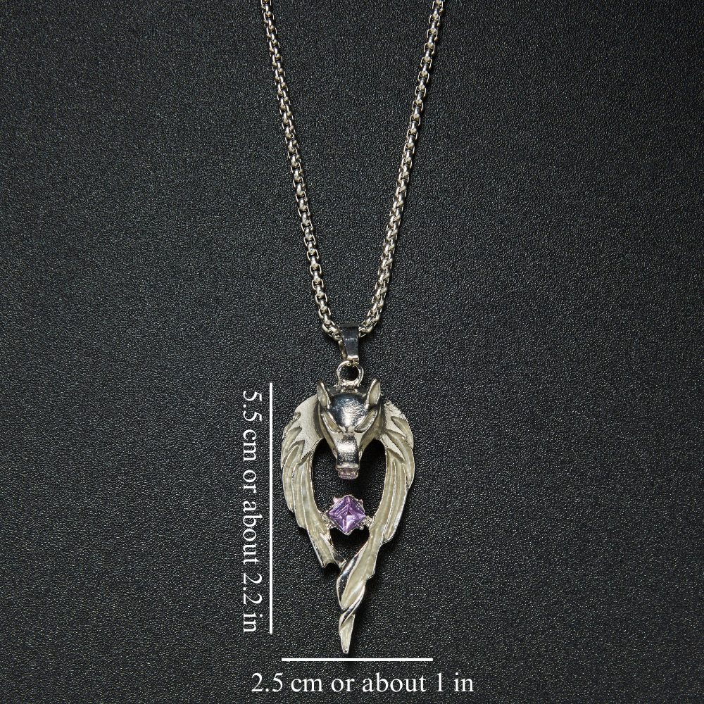 Glowing Wolf Necklace