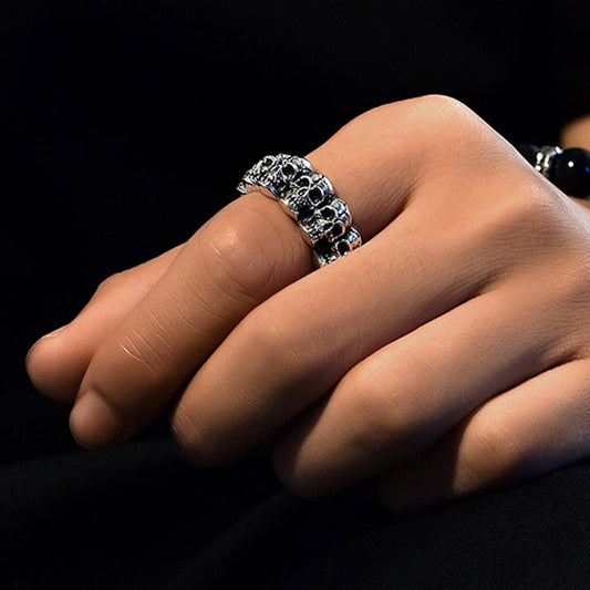Surrounded Skull Ring