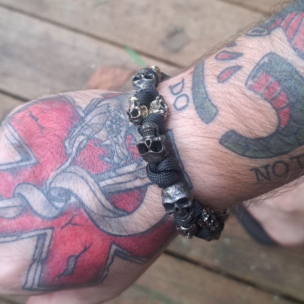 Army Skull Bracelet (Adjustable)