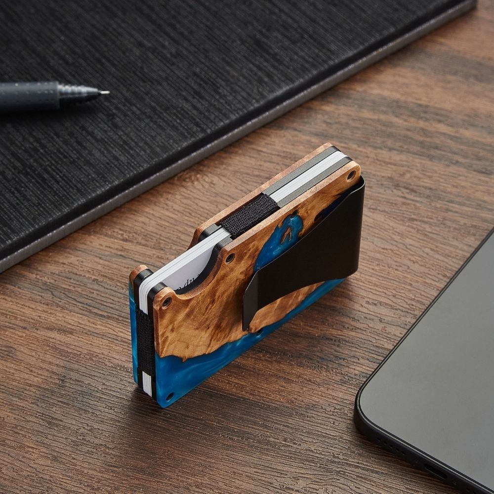 Rustic Wood Pocket Wallet