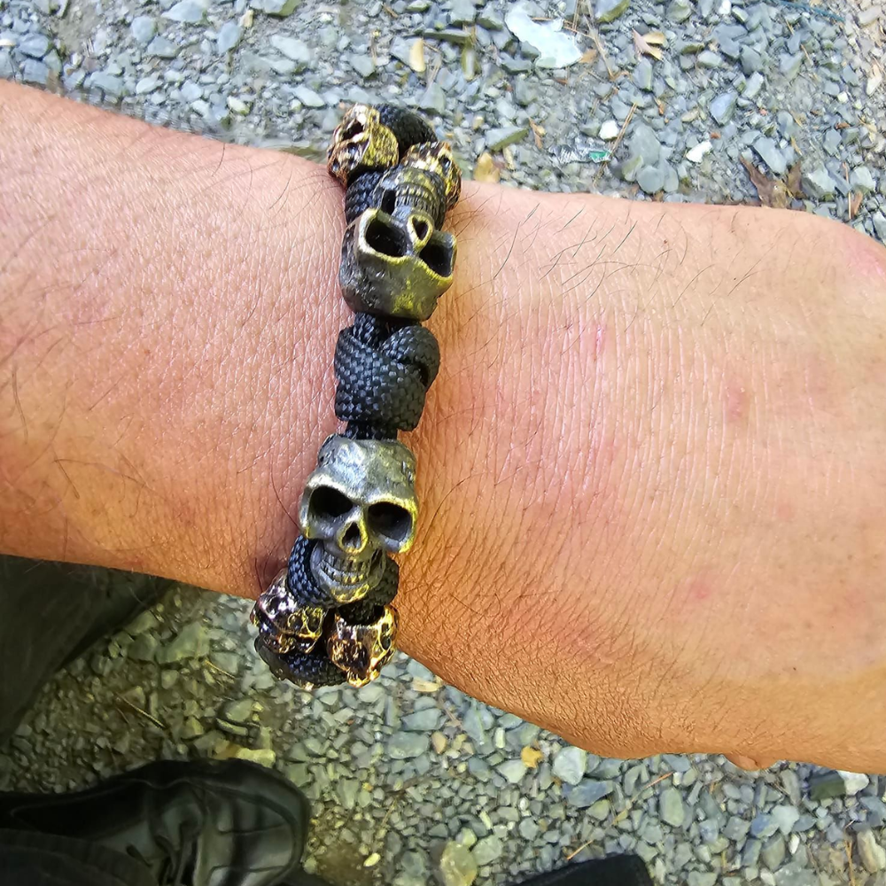 Army Skull Bracelet (Adjustable)