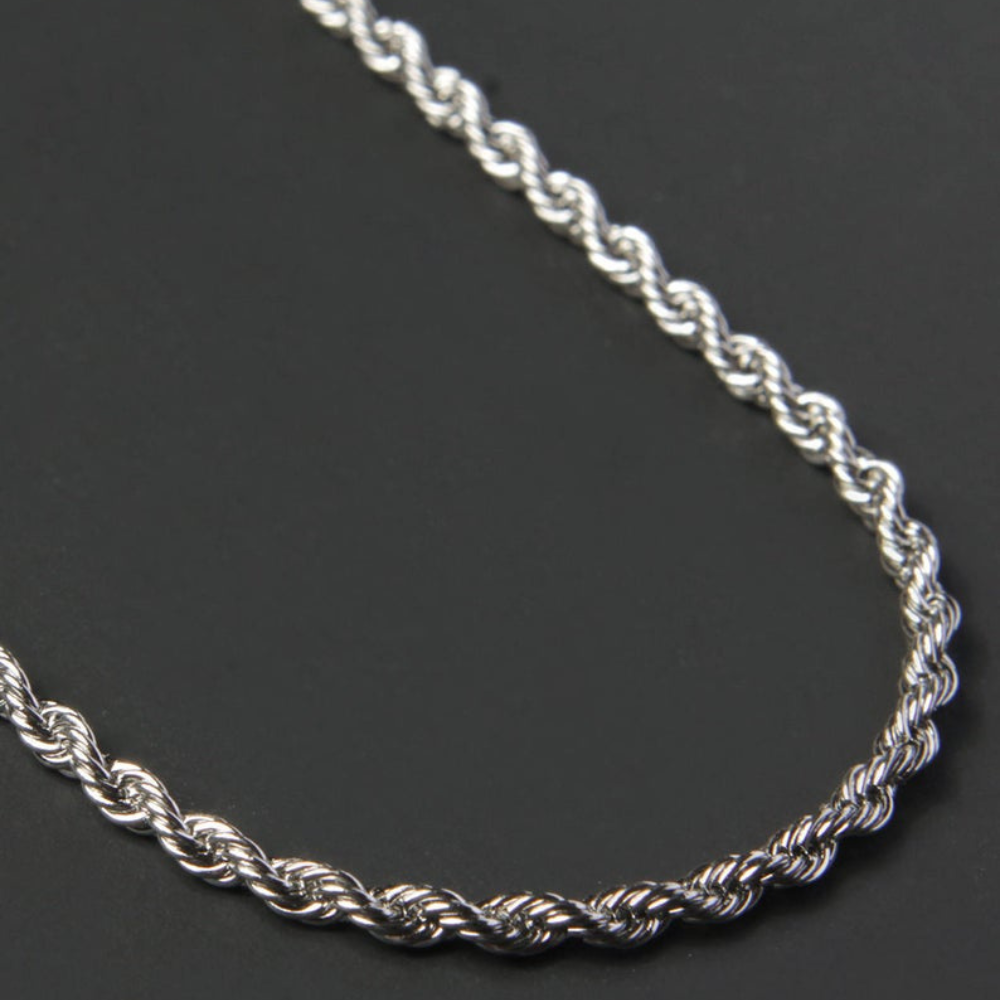 Silver Rope Necklace